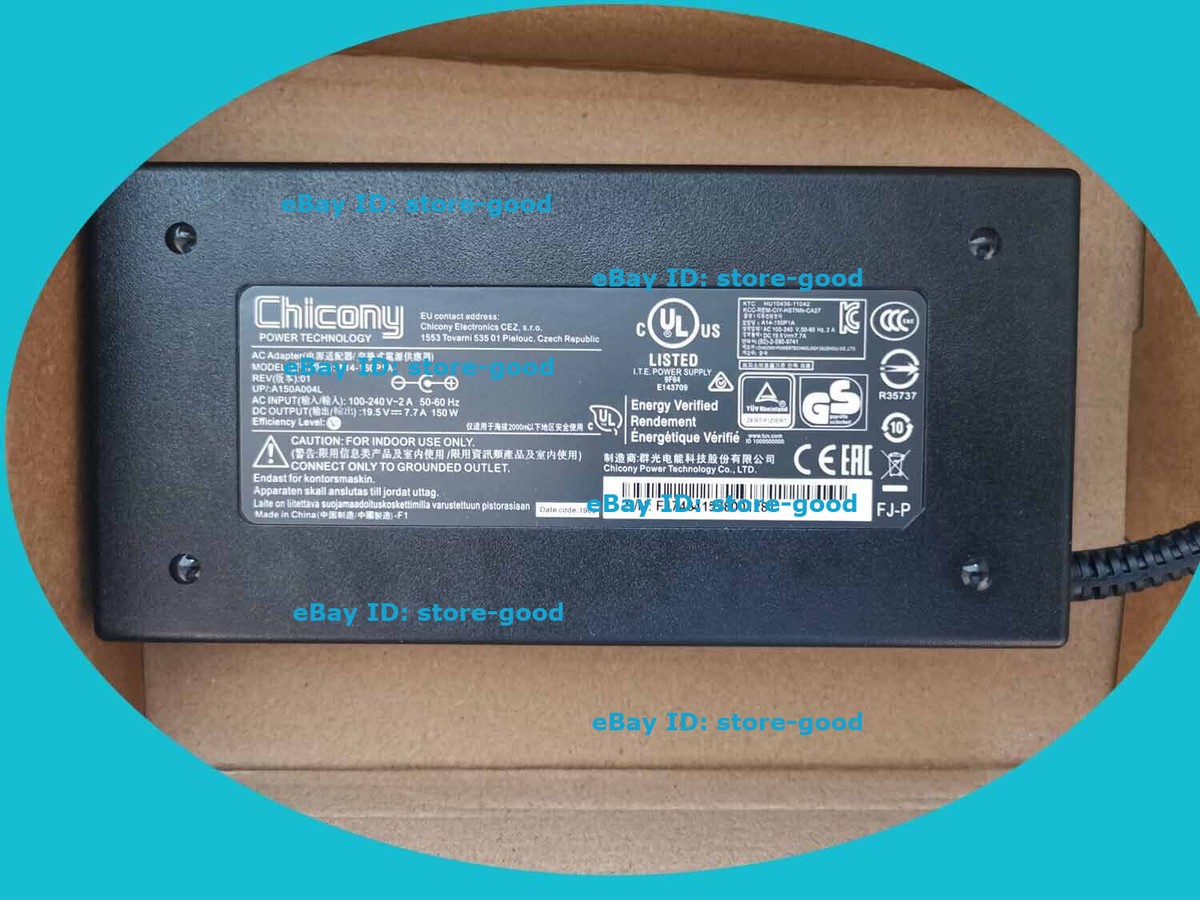 original 150w adapter fit Chicony MSI GF75 Thin 10SCSXR-619 Power supply new
