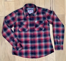 DIXXON Flannel x GWAR Collab Limited Edition Men's Flannel Shirt - Medium RED