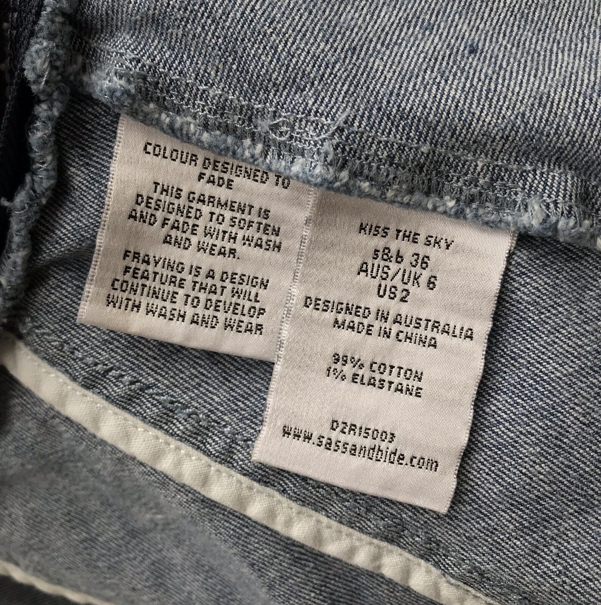 Sass & Bide Women's Jacket denim Kiss The Sky Collection