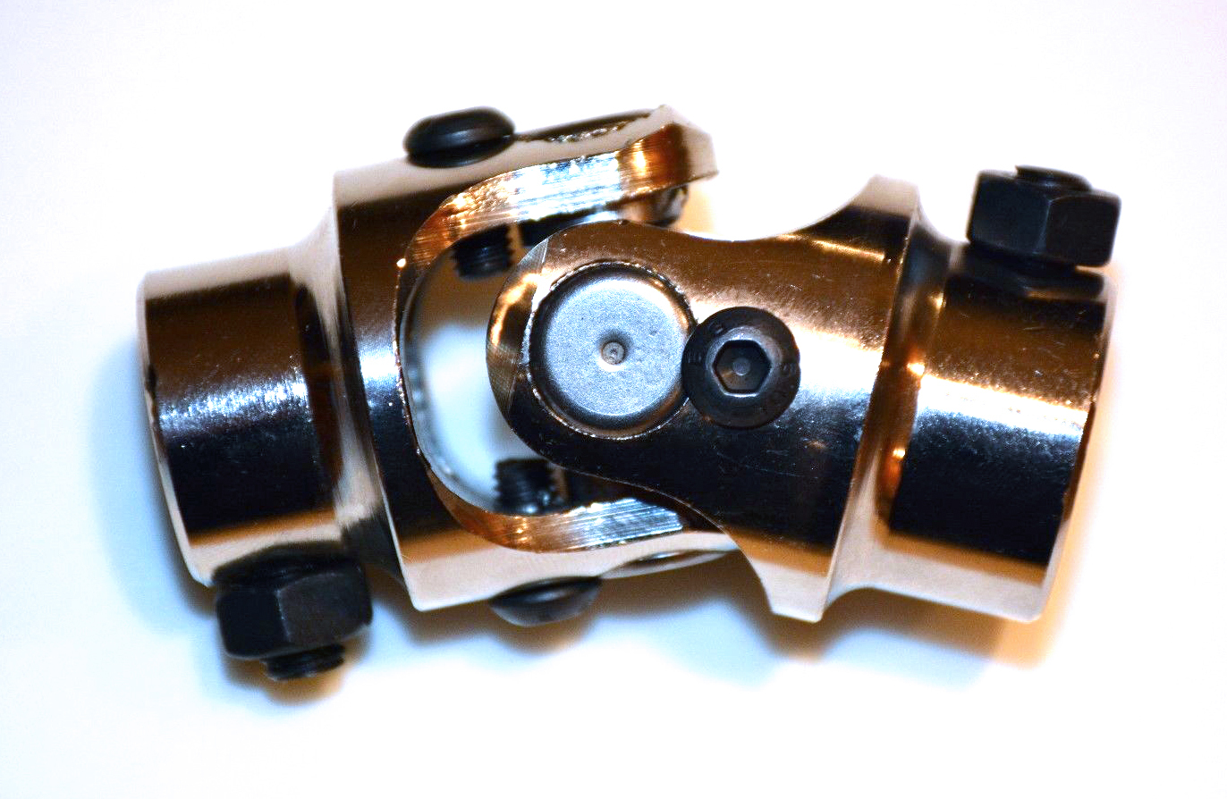 Chrome Billet Steel Mustang II Power Steering Shaft UJoint 3/4" DD x 3