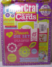 Papercrafter Magazine 2016 - New in Open Pkg, Comes With 4 Flower Die Set