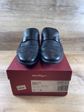 Authenticated Salvatore Ferragamo Loafers Bruce Black Size 9 D