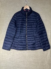 Kate Spade Puffer Jacket Women's Size M Navy Blue Down Filled Lightweight