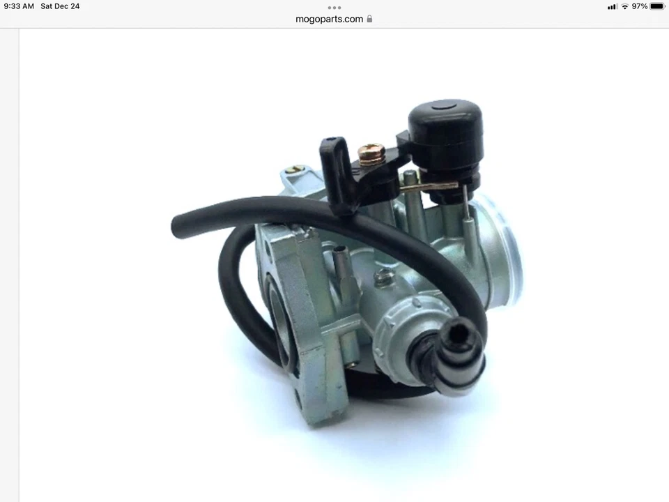 Outside 4 stroke 03-0008 Carburetor 125-150cc 4 Stroke Horizontal 19mm (5D1-2) - Image 4 of 4