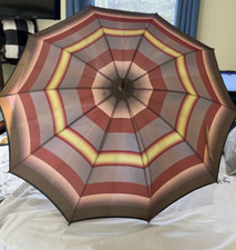 Vintage Lynn Toppers Art Deco Folding Umbrella Parasol Handle Multicolor