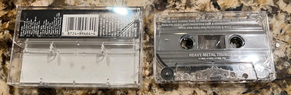 HEAVY METAL THUNDER Cassette Tape 80s Metal JUDAS PRIEST DIO KISS QUIET RIOT - Image 2 of 2