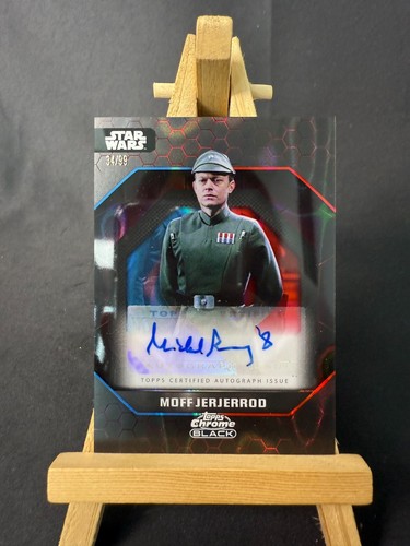 2024 Topps Star Wars Chrome Black Moff Jerjerrod ADS-MP Auto 34/99