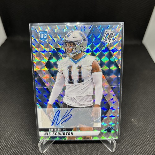 Nic Scourton 2025 Panini Mosaic Rookie Silver Mosaic Prizm Autograph RC #391