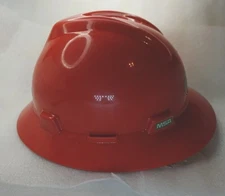MSA Safety V-Gard GlareGard Underbrim Hard Hat Type 1 Class E Fas-Trac