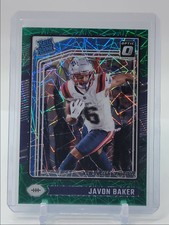 JAVON BAKER 2024 DONRUSS OPTIC RATED ROOKIE GREEN VELOCITY PATRIOTS RC Q4933