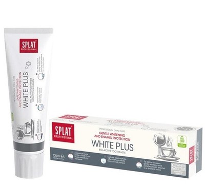 SPLAT WHITE PLUS Zahnpasta - Sanfte Bleaching und Schmelzschutz 100ml