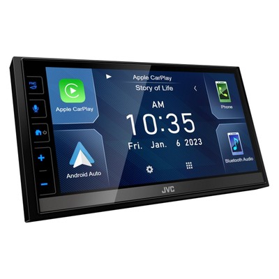 JVC KW-M785BW 6.8'' CarPlay/Android Auto Receiver, Bluetooth 4.2