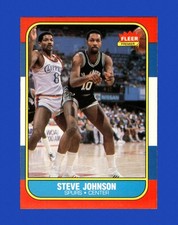 1986-87 Fleer Set-Break # 55 Steve Johnson NR-MINT *GMCARDS*