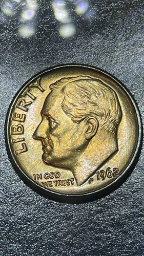 1962-D Roosevelt Silver Dime Mint State Uncirculated Condition