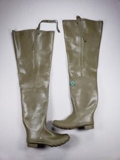 Trolleros vadeadores de goma vintage de Servus hechos en EE. UU. pesca caza sin fugas