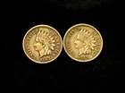 1862 & 1863 1c Indian Head Cent Copper Nickel