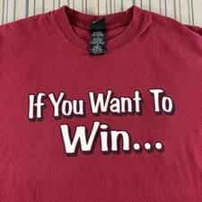 Arkansas Razorbacks Shirt Mens Large Red NCAA College Football Starter Hog Tee