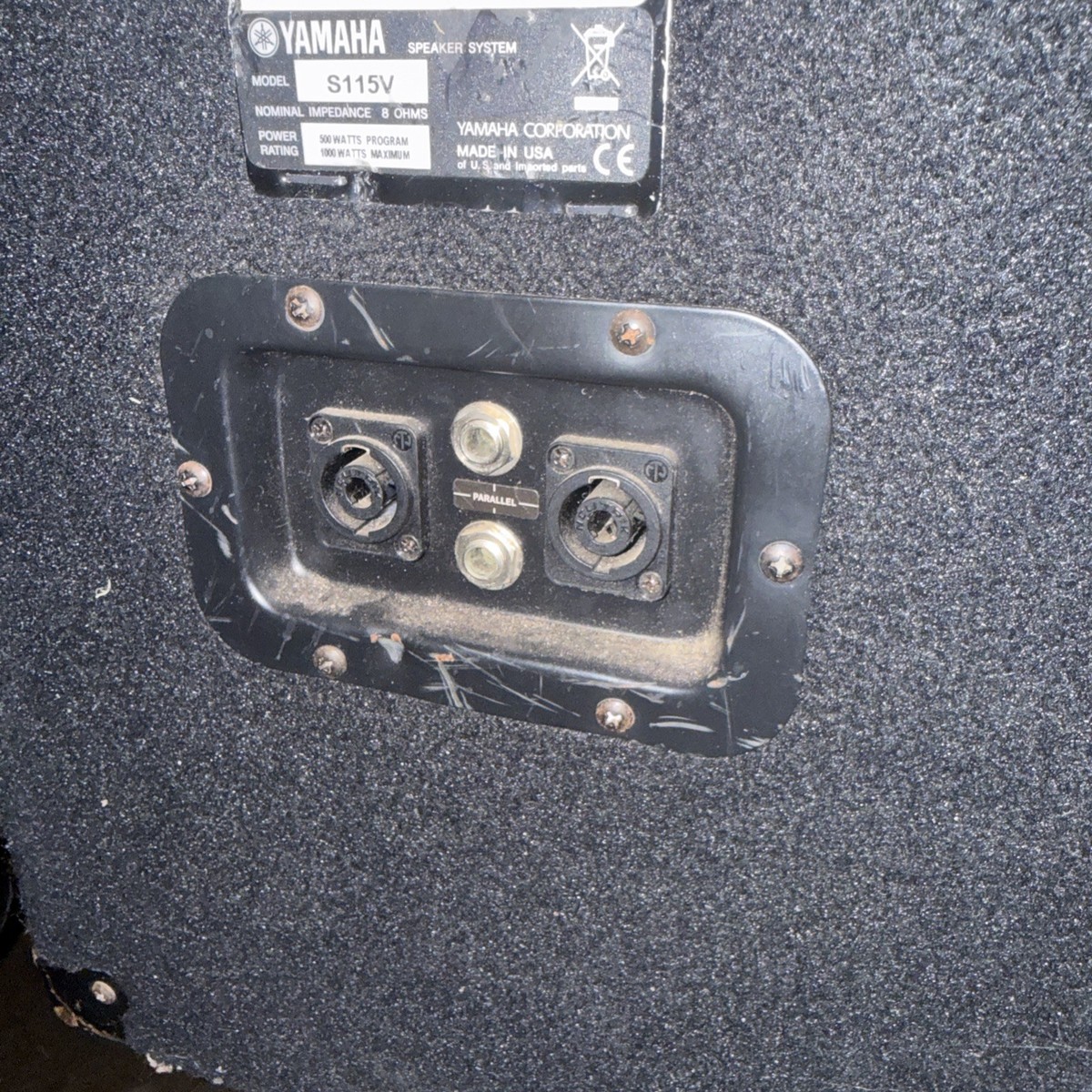Yamaha S115V Club 500W Two-Way Passive PA Speaker for sale online