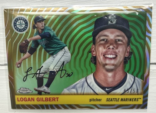 2025 Topps Chrome Platinum Logan Gilbert Golf Vibration /50