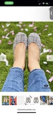 The Storehouse Flats  Folding Practically Plaid  Sz 8