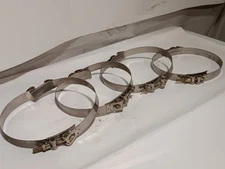 Lot of 4 Norma No. 117 113-121 W2 Heavy Duty Hose Clamps, As Shown