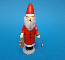 Räuchermann  Weihnachtsmann 19cm gedrechselt Erzgebirge DDR ungeraucht Nikolaus 