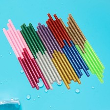 200 Pcs Hot Melt Glitter Glue Sticks EVA Material For Party Ornament Crafts 0.19 per stick