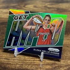 2022 Panini Prizm WNBA #6 Elena Delle Donne Get Hyped Prizms Green Mystics