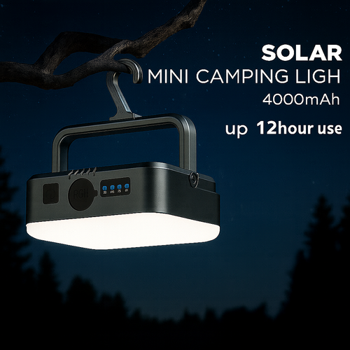 Camping Lantern 1000LM Rechargeable Light Power Bank USB-C IPX4 SOS Red - Picture 2 of 10