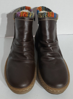 EUC Rieker 55 Felicitas Women's 39M Side Zip Cool Weather Slouchy Boot