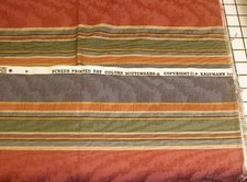 P KAUFMANN STRIPED FABRIC UPHOLSTERY Remnant 51" x 80"