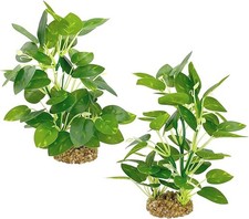 Silk Aquarium Plants 2-Pack 9.8 Inch Artificial Plastic Fish Fish Habitat Deco