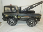 Rare Tonka Tow Truck XMB-976 Medium Size Truck Black/Gold/Blue Good Shape