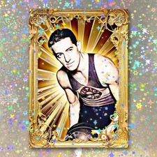 Nat Holman Holographic Golden Icon Card 02/10 Starpop Signed Fine Art Print