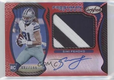 2021 Certified Freshman Fabric Signatures Mirror Red Simi Fehoko Rookie Auto RC