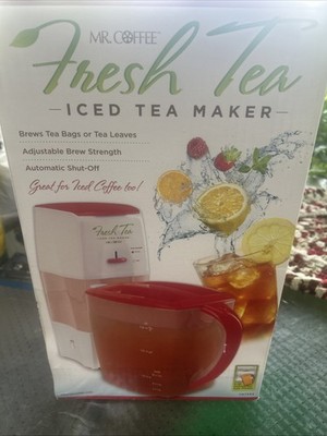 Mr. Coffee Fresh Tea Iced Tea Maker TM75RS 3 Quart Red TM75 New Unopened Note