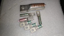 lot of wore lug connectors 350/1awg/2awg/burndy/ilsco