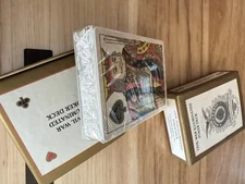 Civil War Illuminated Poker Deck Playing Cards Reproduction Gold Ink New Sealed