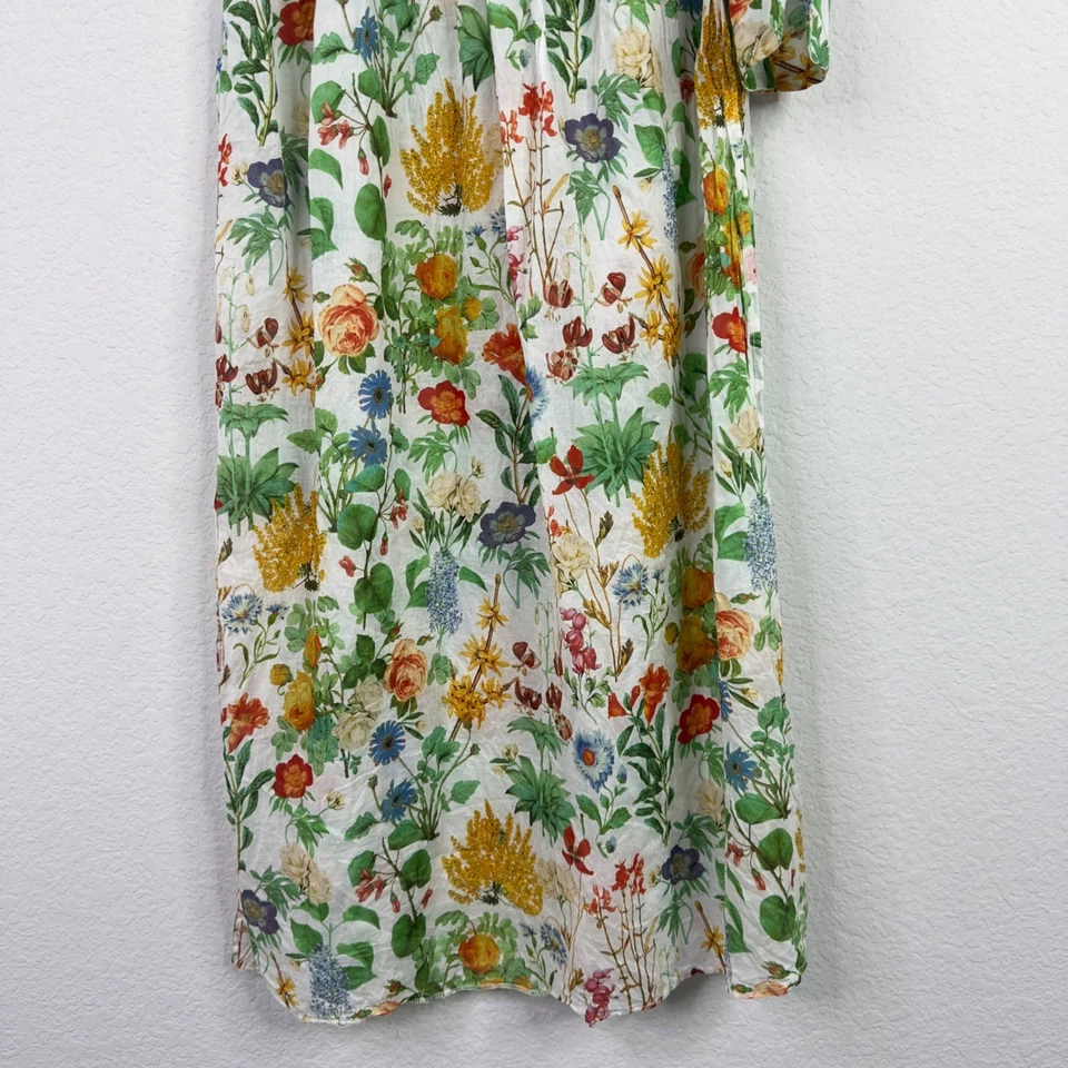 Evi Grintela Sarong Skirt Womens XS Floral Wrap Cover Up Boho Cottagecore Beach - Image 4 of 4