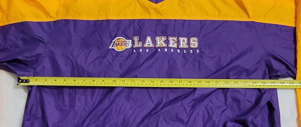 Pullover cortavientos vintage de Los Angeles Lakers talla 2XL adulto Reebok Foto 2 de 4