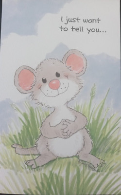 SUZY'S ZOO ''I JUST WANT TO TELL YOU...'' GREETING CARD