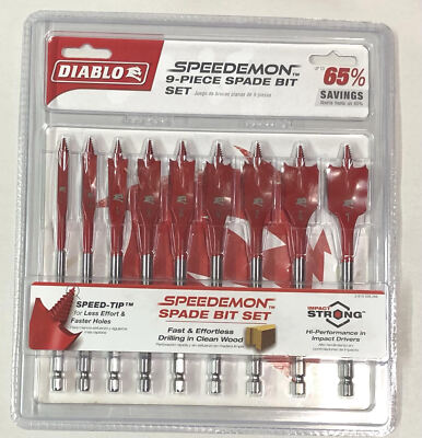 Diablo pc SPEEDemon Spade Bit Set (9-Piece) DSP2930-S9