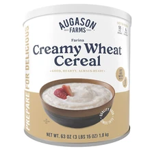 Augason Farms CREAMY WHEAT Cereal Emergency Survival Camping Breakfast Meal Food