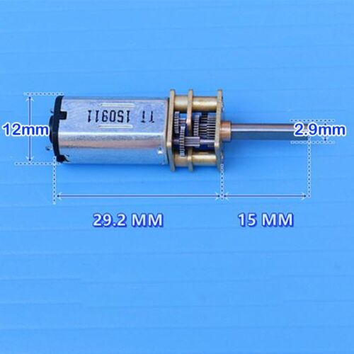 ZGA12-N30 12mm DC 5V-6V 42RPM-50RPM Micro Full Metal Gear Motor Large Torque - Bild 4 von 10