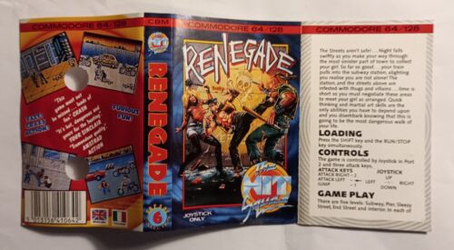 RENEGADE - Hit Squad version - Commodore 64 C64 C128 - TESTED See photos - Picture 5 of 7