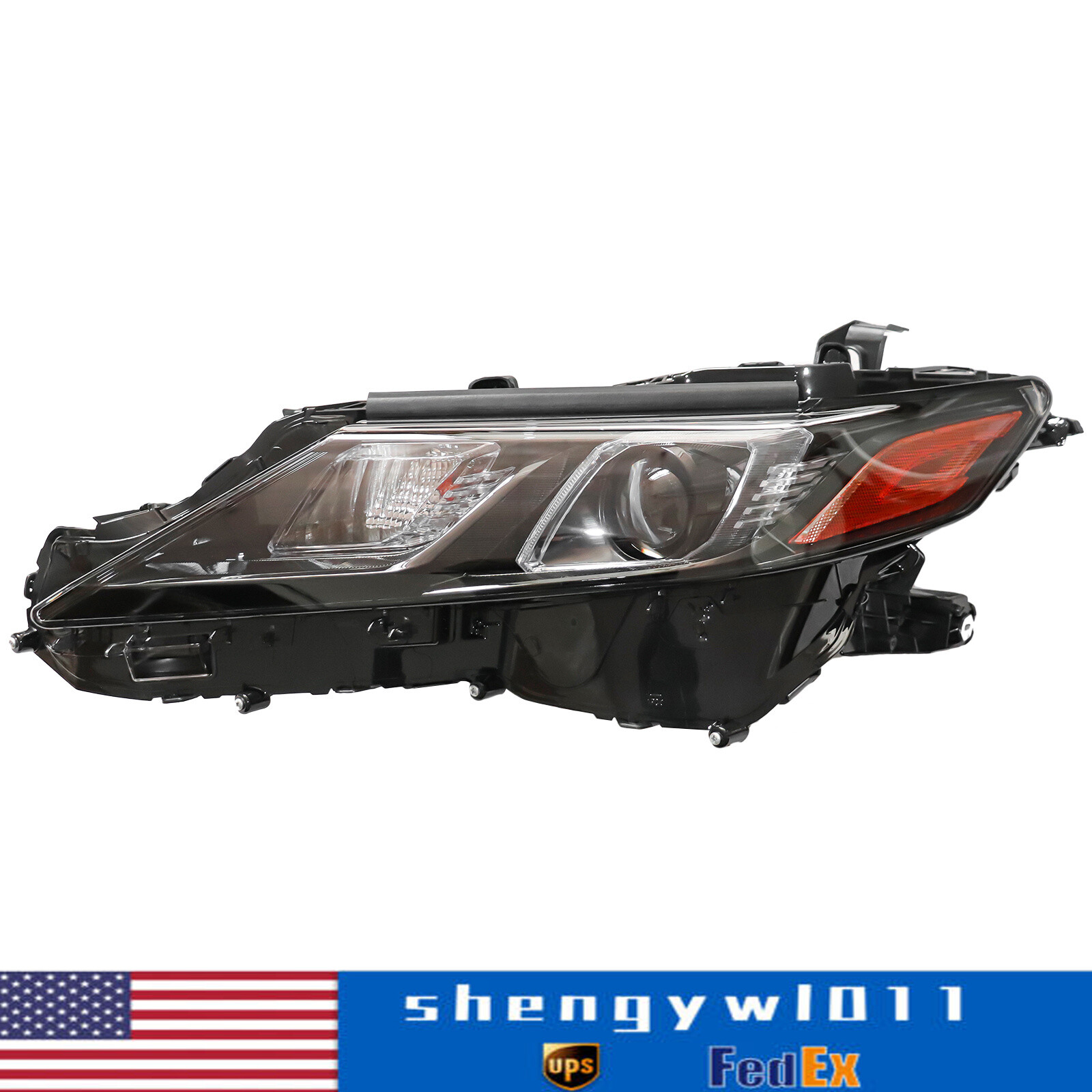 Left Driver Side LED Headlight Lamp Clear Lens For Toyota Camry Le Se 2018-2022