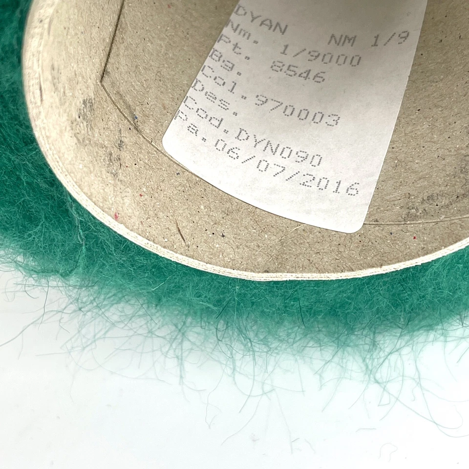 KID MOHAIR LUJOSO verde esmeralda hilo en cono PESO DE ENCAJE *SIN ARANCELES DE EE. UU.* Foto 4 de 4