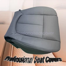 For 2011-2016 Ford F250 F350 F450 XL Driver Bottom Perforated Seat Cover Gray