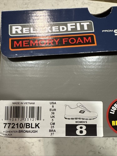 Skechers Womens RelaxedFIT Work Slip-Resistant Memory Foam Black - Picture 6 of 6