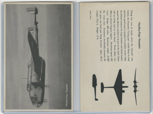 WC 1940's Official Photo Card, WW II Airplanes (4.5X7 in), Handley Hampden - Picture 1 of 1